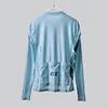 blue long sleeve cycling jersey